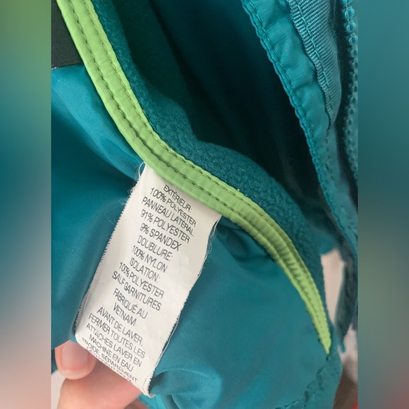 L.L. Bean quilted teal zip up thermal jacket. Size extra small. - Picture 12 of 12